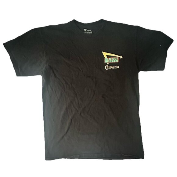IN-N-OUT BURGER CALIFORNIA back print advertising T-shirt men's size medium - Picture 2 of 3